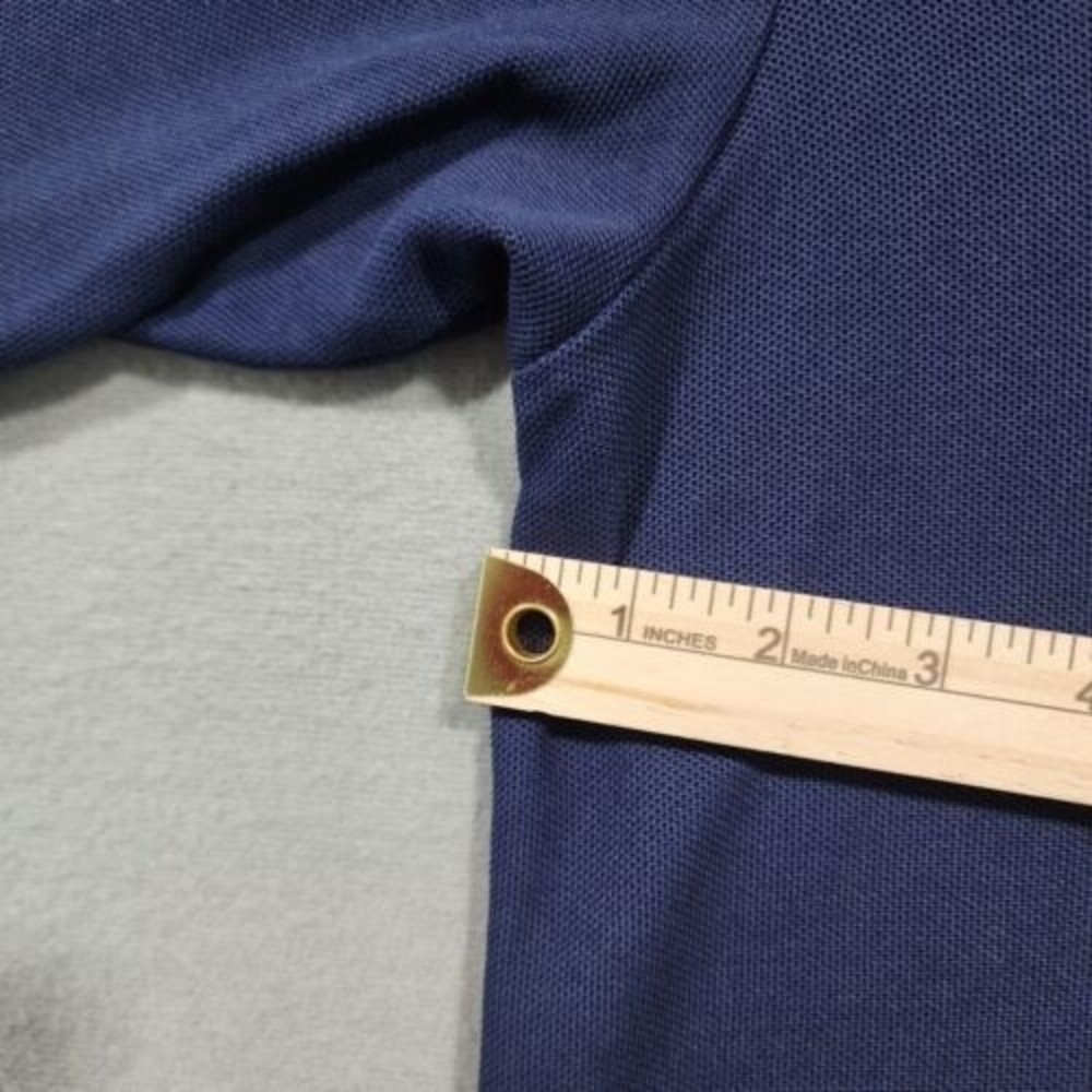 Tommy Bahama Polo Shirt Mens Large Blue 82% Pima Cotton Solid - Picture 7 of 14